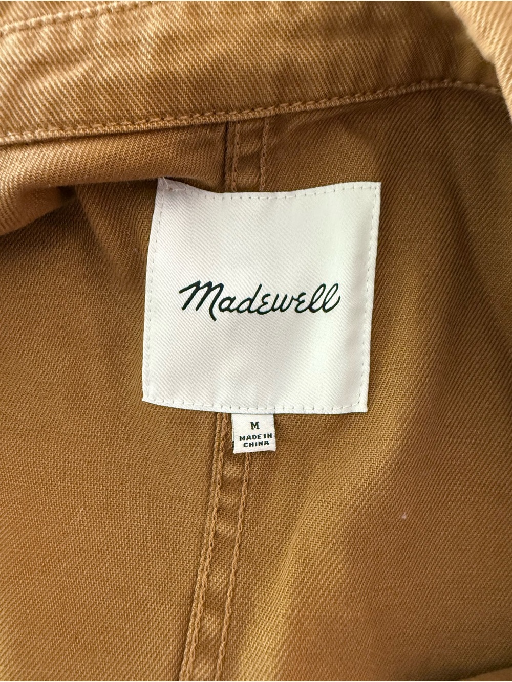 Madewell women’s Brown Canvas Work Jacket - Picture 5 of 6
